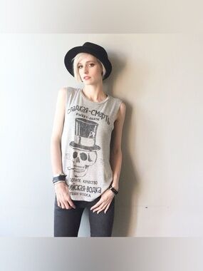 Daydreamer Gray Graphic Tank